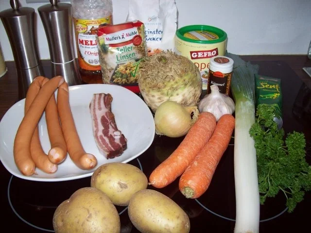 Linsen-Eintopf mit Teller-Linsen - Rezept - Bild Nr. 2