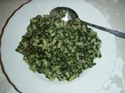 Hackfleisch + Spinat + Nudeln :-) - Rezept