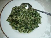 Hackfleisch + Spinat + Nudeln :-) - Rezept