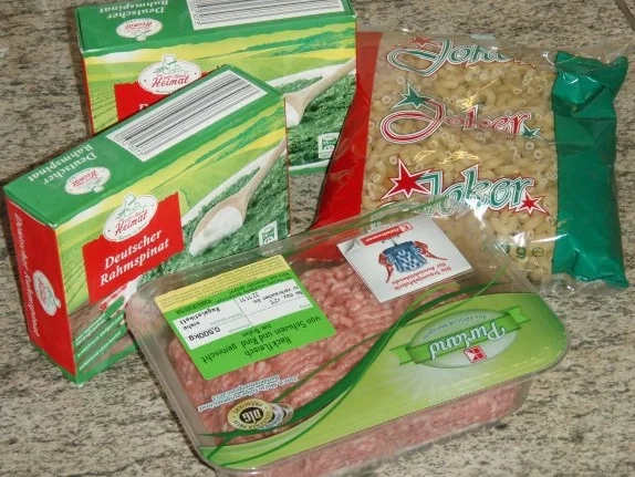 Hackfleisch + Spinat + Nudeln :-) - Rezept - Bild Nr. 3