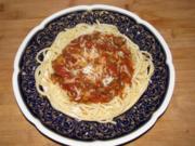 Fleisch: Meine Hackfleischsoße zu Spaghetti - Rezept