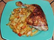 Hähnchenbollen auf Wurzel-/Knollen - Rezept