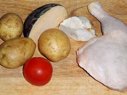 Rezept: Hähnchenbollen auf Wurzel-/Knollen Bild Nr. 2 Hähnchenbollen auf Wurzel-/Knollen - Rezept - Bild Nr. 2