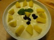 beschwipstes Mango-Joghurt-Quarkdessert - Rezept