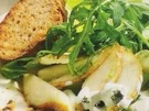 Salat -Rucola-Birne und Roquefort - Rezept