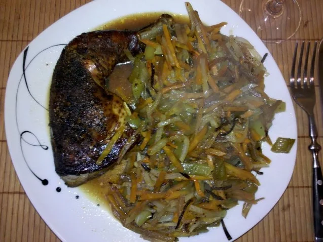 Geflügel: Hähnchenschenkel mit Ofengemüse - Rezept - Bild Nr. 9