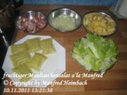 Salat – fruchtiger Maultaschensalat a’la Manfred - Rezept