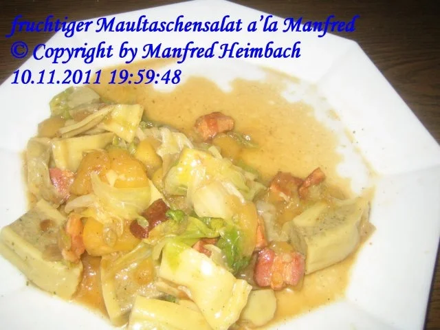 Salat – fruchtiger Maultaschensalat a’la Manfred - Rezept - Bild Nr. 2