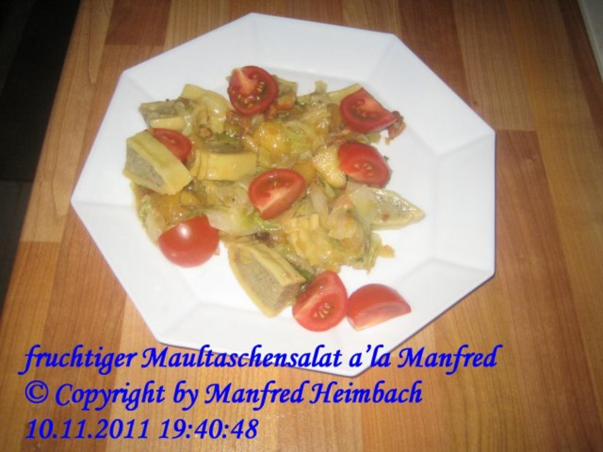 Salat – fruchtiger Maultaschensalat a’la Manfred - Rezept - Bild Nr. 3