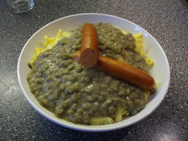 Oma Getruds original schwäbische Linsen - Rezept