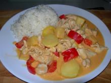 Rot Curry mit Hühnerfleich - Rezept