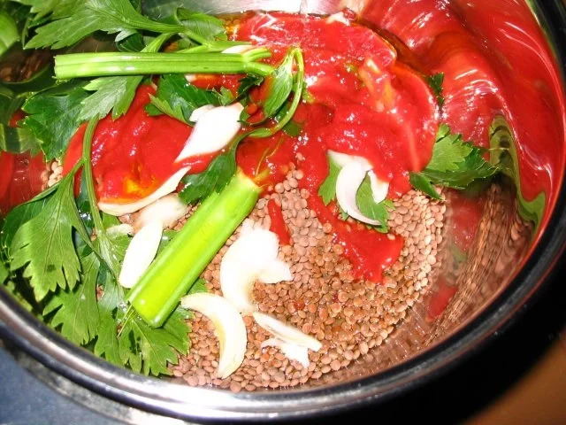 monni`s Pasta e lenticchie/ Linseneintopf - Rezept - Bild Nr. 2