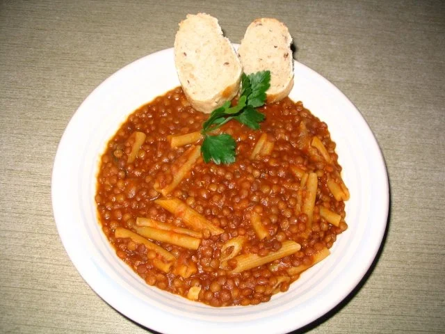 monni`s Pasta e lenticchie/ Linseneintopf - Rezept