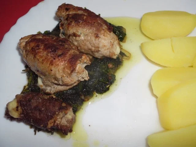 Schnitzelröllchen - Rezept