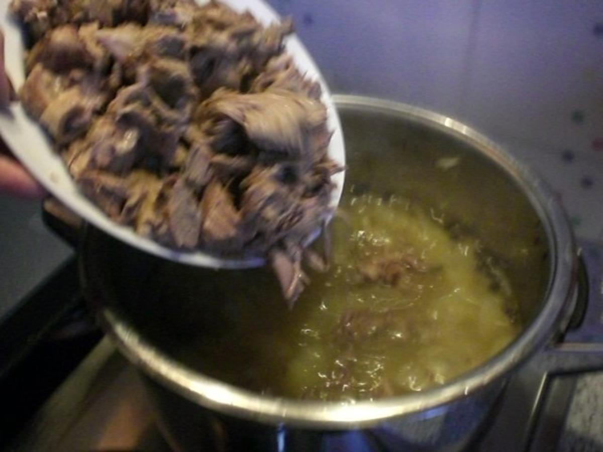 Hammelbollenfleisch mit Stampfkartoffeln ( nächsten Tag grüne Bohneneintopf ) - Rezept - Bild Nr. 3