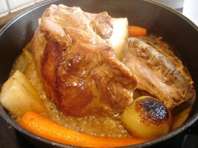 Rezept: Bayerischer Schweinebraten mit Knödel und Sauerkraut Bild Nr. 11 Bayerischer Schweinebraten mit Knödel und Sauerkraut - Rezept - Bild Nr. 11