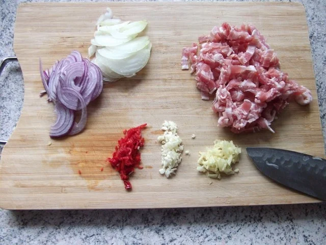 Bratkartoffeln mit Zucchini und Bacon Dieter´s Art - Rezept - Bild Nr. 3