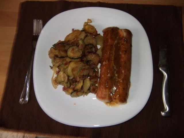 Bratkartoffeln mit Zucchini und Bacon Dieter´s Art - Rezept - Bild Nr. 10