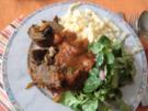 Rehkeule gefüllt mit getrockneten Aprikosen und Pflaumen - Rezept