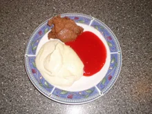 Vanillemousse + Schokomousse + Himbeermus - Rezept