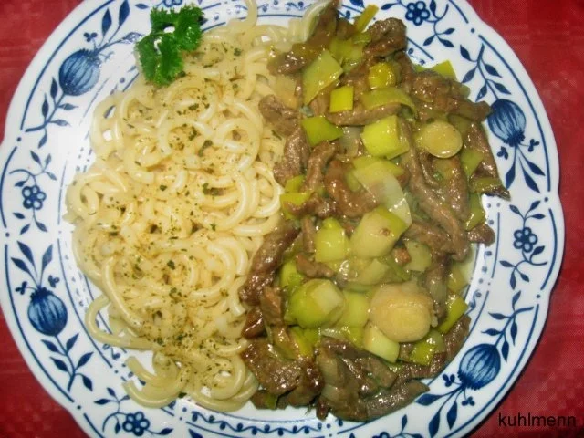 Rindergeschnetzeltes - Rezept