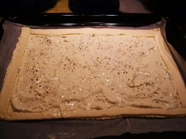 Rezept: Blätterteig a la Flamm Bild Nr. 2 Blätterteig a la Flamm - Rezept - Bild Nr. 2