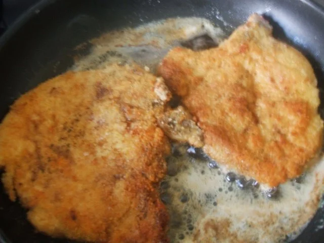 Rezept: Kotlett mit einer Pilzhaube Salzkartoffeln und Bild Nr. 6 Kotlett mit einer Pilzhaube Salzkartoffeln und - Rezept - Bild Nr. 6