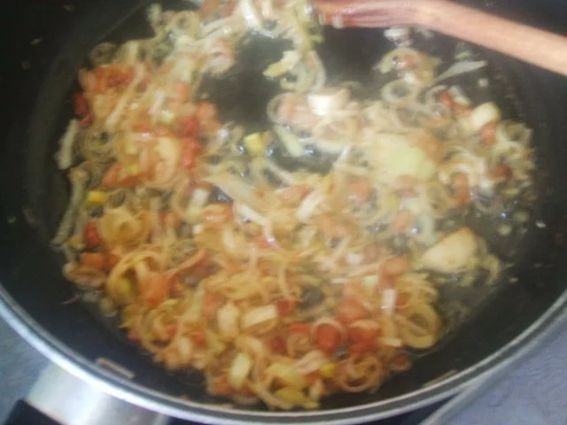 Rezept: Kotlett mit einer Pilzhaube Salzkartoffeln und Bild Nr. 4 Kotlett mit einer Pilzhaube Salzkartoffeln und - Rezept - Bild Nr. 4