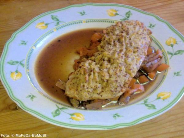 Ofenschnitzel mit Senfkruste - Rezept mit Bild - kochbar.de