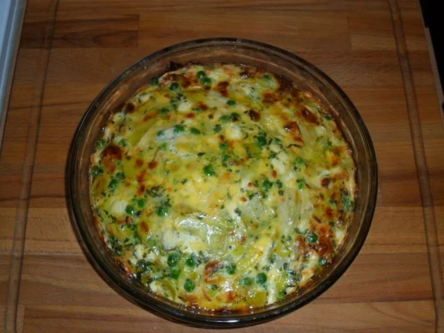 Erbsen- Lauch- Fritatta - Rezept - Bild Nr. 2