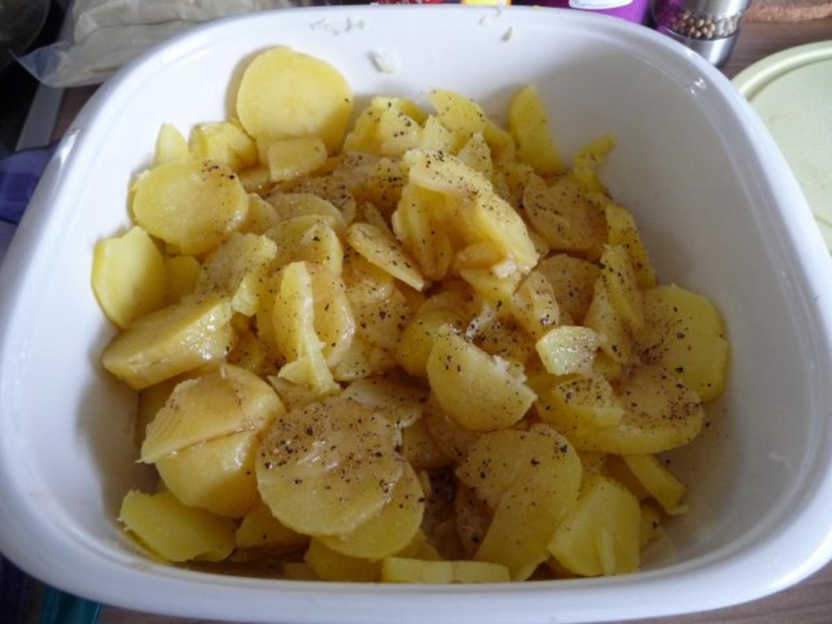 Hauptgericht : Kartoffelsalat mit Maultaschen und Gurkensalat - Rezept - Bild Nr. 6