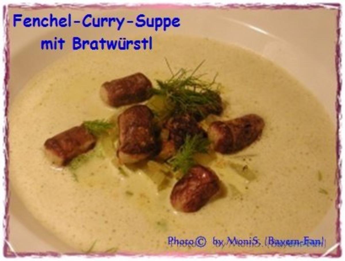 Fenchel-Curry-Suppe mit Bratwürstel - Rezept