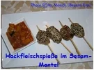 Hackfleisch-Spieße im Sesam-Mantel - Rezept