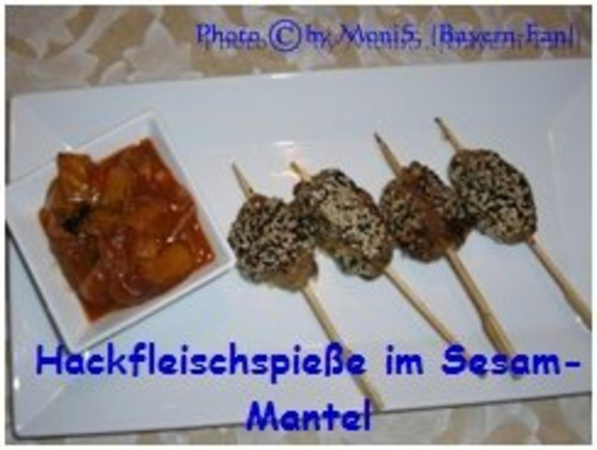 Hackfleisch-Spieße im Sesam-Mantel - Rezept - kochbar.de
