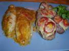Gebratener Apfel-Chicoree mit gratinierten Schweinemedallions - Rezept