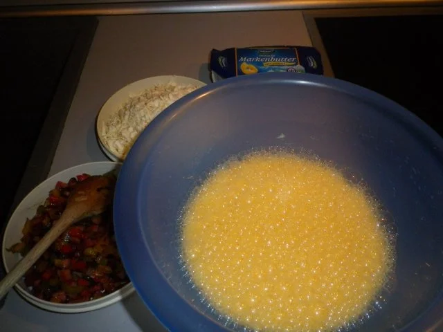 Sahneomelette mit Kühlschrankresten - Rezept - Bild Nr. 3