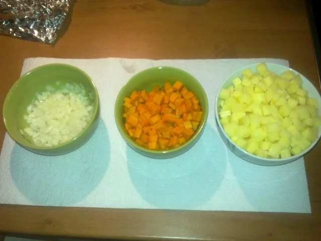 Iberico-Schweinekotelettes auf Kürbis-Kartoffelgemüse - Rezept - Bild Nr. 3