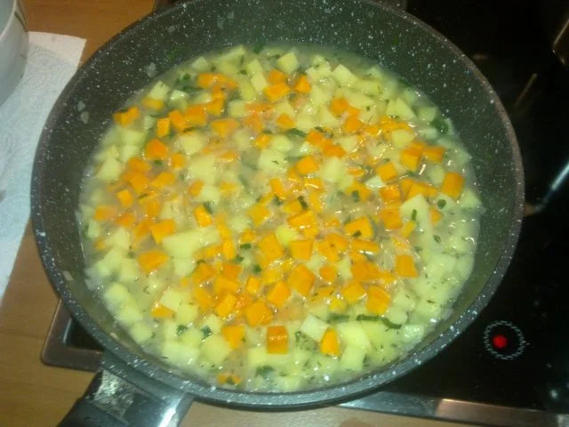 Iberico-Schweinekotelettes auf Kürbis-Kartoffelgemüse - Rezept - Bild Nr. 5