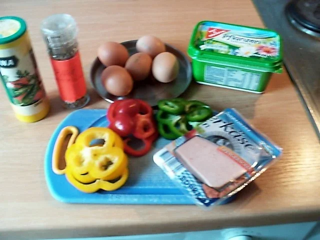 Rezept: Leberkäspfanne mit Paprika und Ei Bild Nr. 2 Leberkäspfanne mit Paprika und Ei - Rezept - Bild Nr. 2