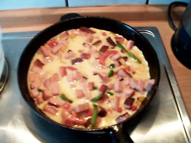 Rezept: Leberkäspfanne mit Paprika und Ei Bild Nr. 6 Leberkäspfanne mit Paprika und Ei - Rezept - Bild Nr. 6