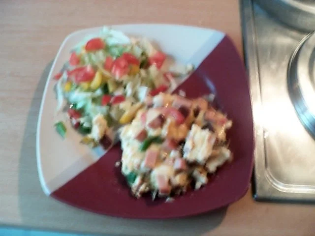 Rezept: Leberkäspfanne mit Paprika und Ei Bild Nr. 8 Leberkäspfanne mit Paprika und Ei - Rezept - Bild Nr. 8