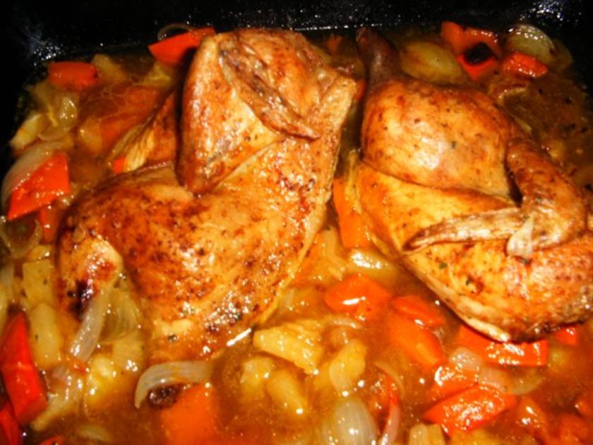 Kürbis Ananas Hähnchen - einfach - von wastel