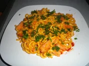 Nudeln in Speck - Pesto  - Sauce - Rezept