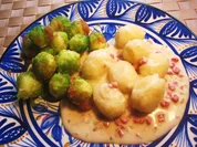 Gnocchi mit rahmiger Schinkensoße - Rezept