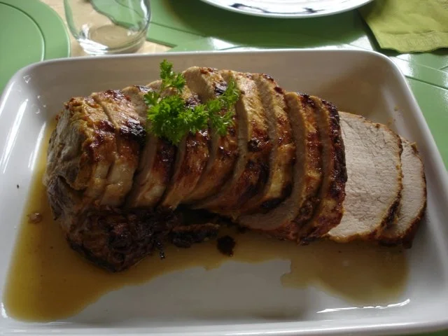 Lummerbraten gegrillt mit Kartoffelgratin und Apfelrotkohl - Rezept - Bild Nr. 6
