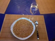 Suppe: Tomatige Linsensuppe - Rezept