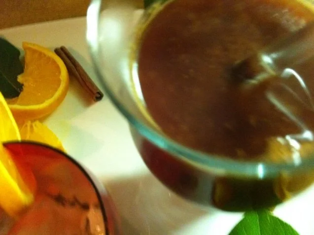 Datteln-Gewürz-Süppchen.. mit Ziegenkäsedip.. dazu Ciabatta - Rezept - Bild Nr. 8