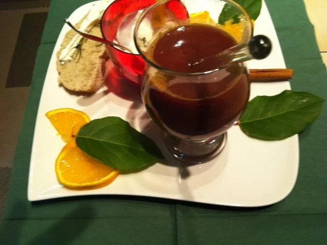 Datteln-Gewürz-Süppchen.. mit Ziegenkäsedip.. dazu Ciabatta - Rezept - Bild Nr. 3