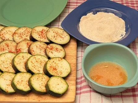 Paniertes Gemüse - Auberginen und Zucchini - Rezept - Bild Nr. 3