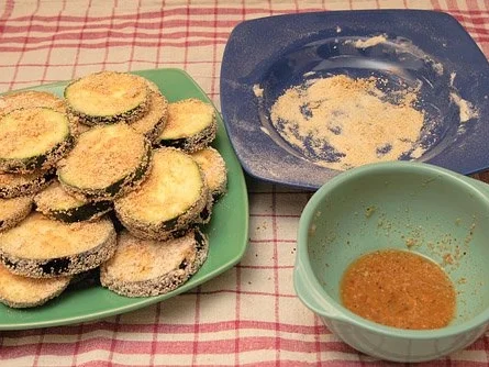 Paniertes Gemüse - Auberginen und Zucchini - Rezept - Bild Nr. 4